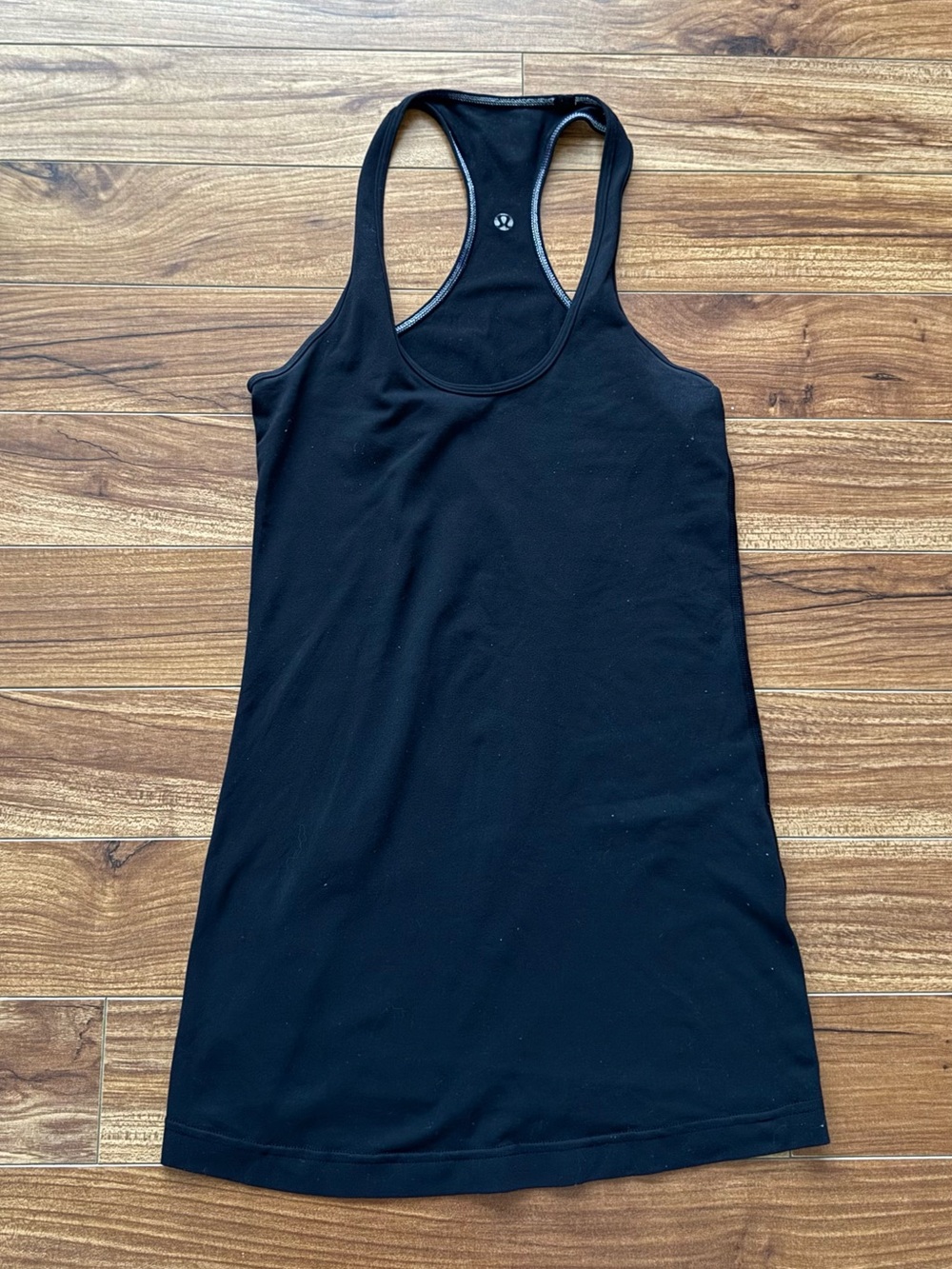 Lululemon Black Cool Racerback Tank Top Size 2 Athletic Workout Gym Top